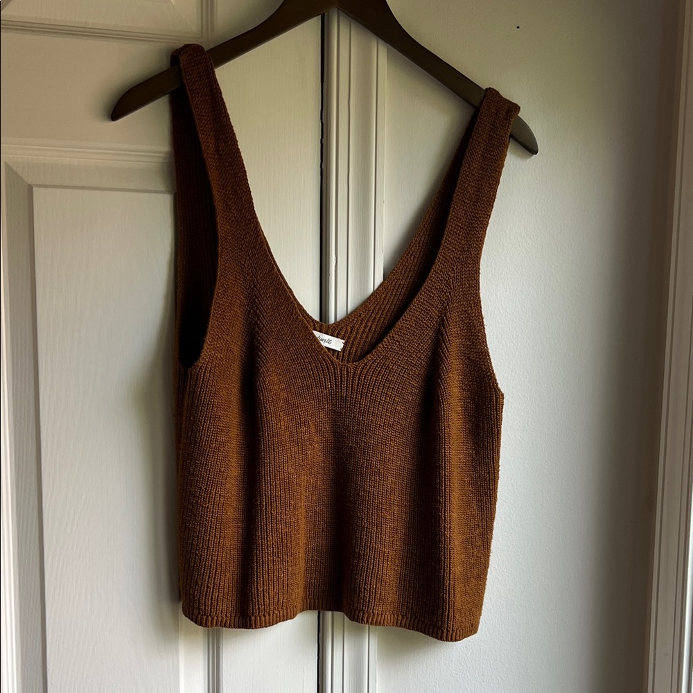 Madewell Brown Knit Tank Top
